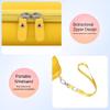 Elonbo Carrying Case for Blinger Dazzling Starter Kit,Blinger Kids Glam Collection Starter Kit Storage Bag,Kids Hair Styling Tool Travel Organizer Holder,Pocket fits Gems Rhinestones. Yellow, L46HH view 4