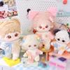 niannyyhouse 10cm~15cm 20cm Plush Doll Clothes Onesie Colorblocking Crawling Suit Doll Dress Up (Pink 10cm~15cm) view 4