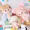 niannyyhouse 10cm~15cm 20cm Plush Doll Clothes Onesie Colorblocking Crawling Suit Doll Dress Up (Pink 20cm) view 4