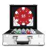 HEITOK 600 Piece Poker Chip Set for Texas Holdem - 11.5g Heavyweight Professional Casino Style Chips with Denominations - Aluminum Carrying Case, Cards, and Dealer Buttons for Adult Game Night view 1