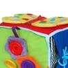 EHJRE Buckle Cube Montessori Travel Toy, Fine Motor Skills Activity Cube, Busy Board, Zip Snap Button Buckle Tie Toy for Kids view 2