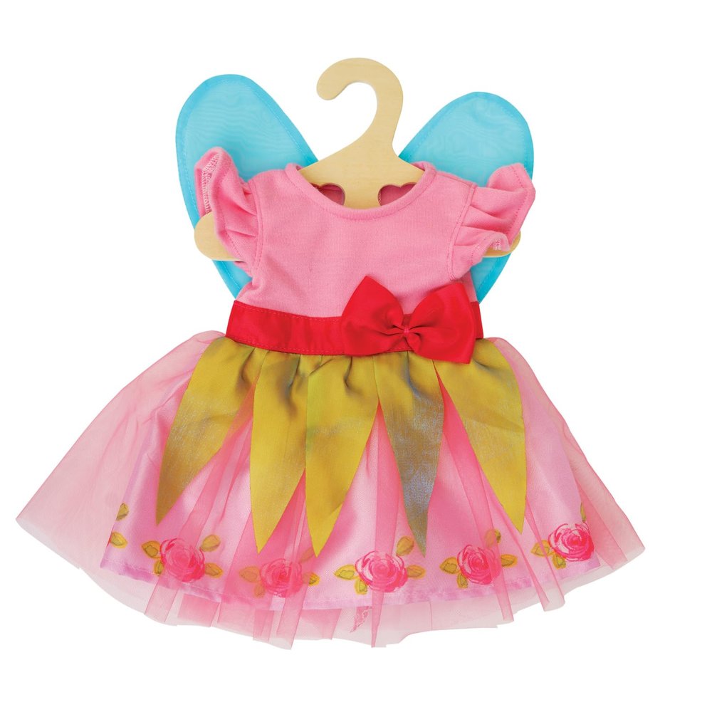 Heless 2430-Princess Lillifee Dress with Bow Pink for Dolls and Plush Animals 35-45 cm, 2430, Pink