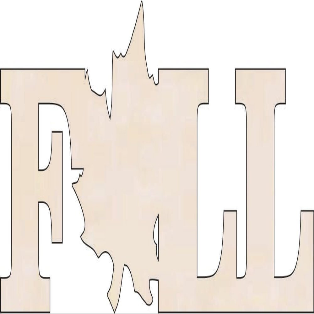 Word Fall - Laser Cut Out Unfinished Wood Craft Shape WRD6 16" / 1/8" thick
