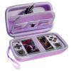 Roseliya Hard Carrying Case for RG35XX H Retro Handheld Game Console, Game Travel Storage Holder with Mesh pocket and Accessory Pockets for TF/MicroSD Card, USB Cable- Box Only (Purple) view 1