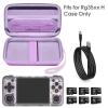 Roseliya Hard Carrying Case for RG35XX H Retro Handheld Game Console, Game Travel Storage Holder with Mesh pocket and Accessory Pockets for TF/MicroSD Card, USB Cable- Box Only (Purple) view 4