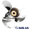 Rareelectrical New Stainless Steel Propeller Compatible with Yamaha 2 Stroke / C115 / P115 15 Spline 115 for Years 1984-2010 by 3431-140-11 Mar-Pntn3-V4-11 Diameter 14" X 11" Pitch X 15-Spline 3 view 2