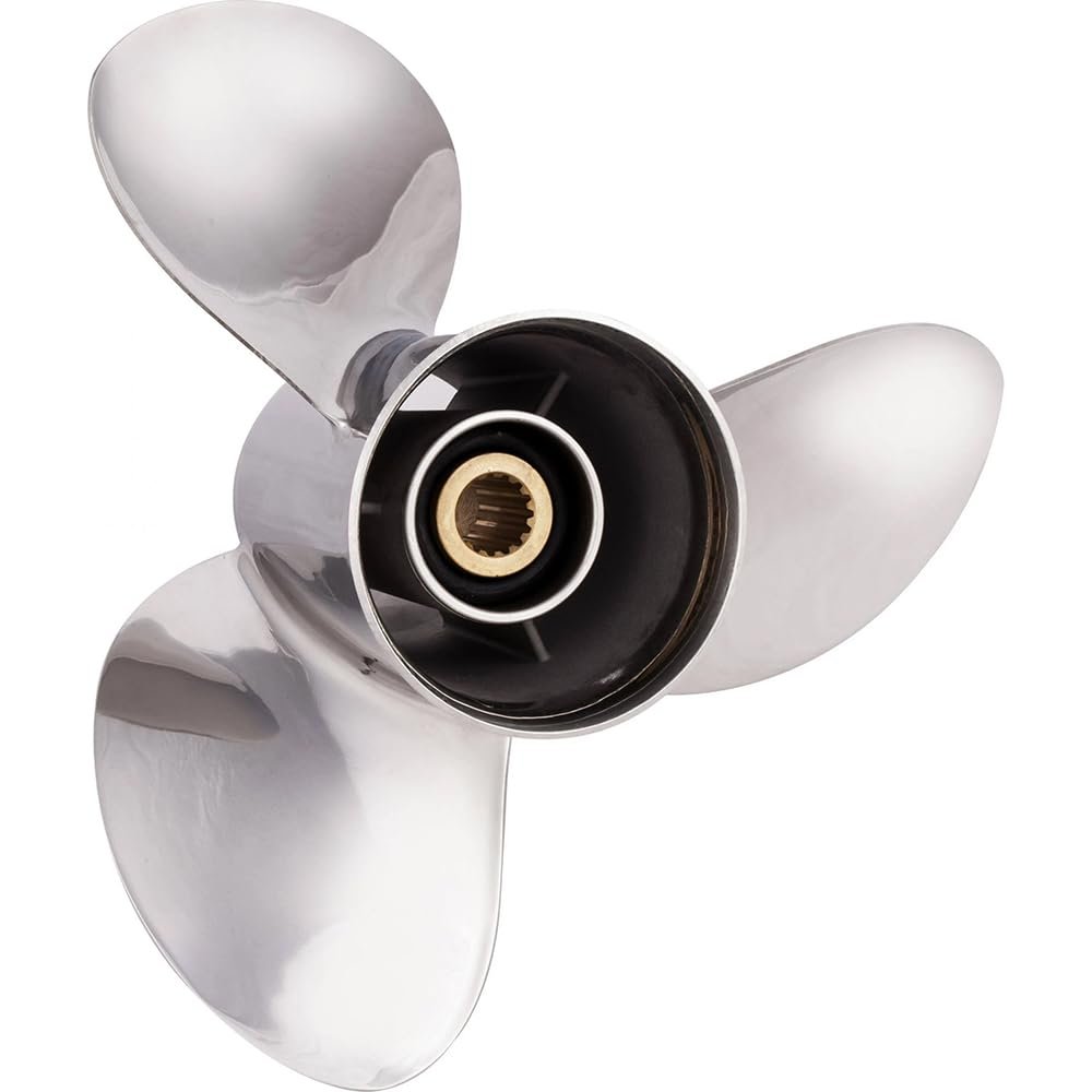 Rareelectrical New Stainless Steel Propeller Compatible with Nissan/Tohatsu 115A / 115A2 2-Cycle 15 Spline 115 1992-2005 by 688-45930-02-98 688-45970-03-98 Pt70115p17 Diameter 13.25" X 17" Pitch X