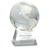 Executive Gift Shoppe | Clear Crystal Globe with Custom Engraved Pedestal Base - 4 1/2" Height view 1