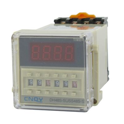 VUBBJCRS DH48S-S Power Control Electrical on Time Delay Relay 8-Pin DPDT 0.1S-99H AC 48V w Socket