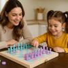2 in 1 Wooden Chess and Checkers Set - Chess Set for Kids  11 x 11 Wood Game Board Folds As Storage Case - Chess Checker Set - Childrens Chess Sets for Beginners - Chess Board for Kids view 2