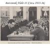 1935 Botvinnik Flohr-II Soviet Chess Pieces Only Set -Distress Antiqued Boxwood & Ebonised Boxwood- 4.4" King view 2