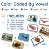 60 Magnetic CVC Photo Objects by Learning Letters. Real-Life Images That depict Words That Follow CVC Patterns. Color-Coded by Short Vowel Sound. Manipulatives for Phonics and Vocabulary Development. view 3