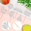 ZHUOWEISM 24 PCS 2025 Prom & Graduation Cupcake Toppers - Silver Glitter - Class of 2025 - 4 Designs - 24 Pieces view 3