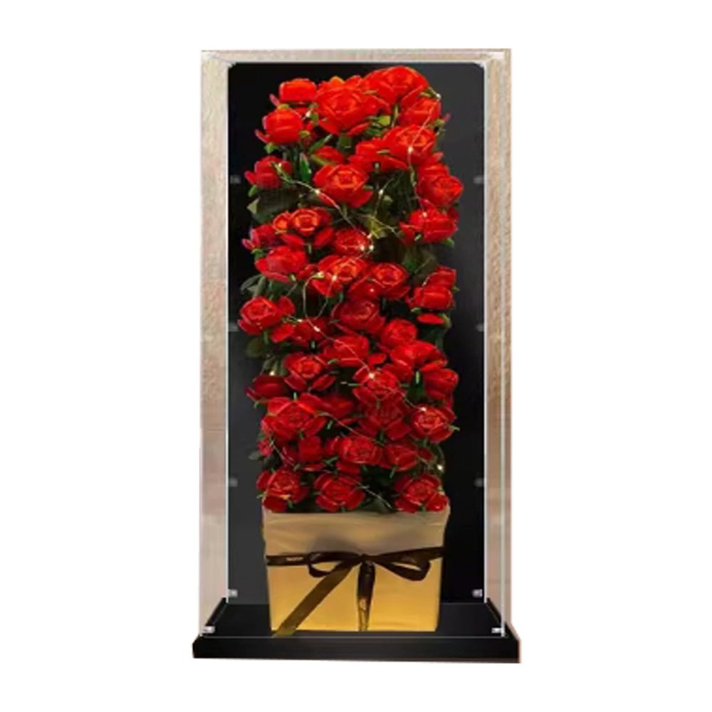 HAIWENFEIQI This Acrylic Display Box is Suitable for Lego40460 Rose Bouquet, dustproof Display Box, Model Display Gift Clear Box (Model not Included)