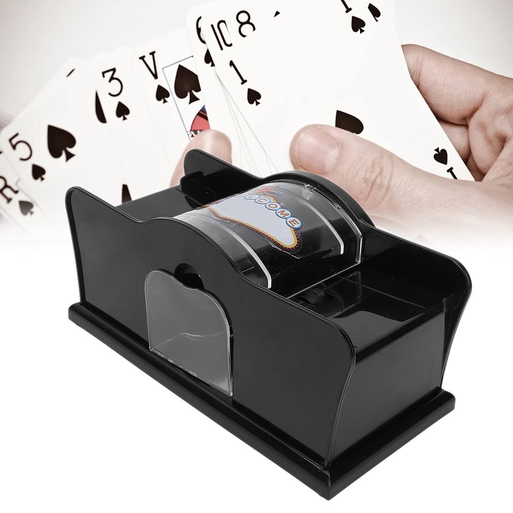 Yoidesu 2 Crank Card Shuffler, Poker Card Shuffler Manual for Blackjack Poker, Quiet, Easy to Use Manual Card Mixer, Poker Playing Card Casino Card Manual Shuffler