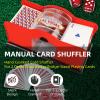 Yoidesu 2 Crank Card Shuffler, Poker Card Shuffler Manual for Blackjack Poker, Quiet, Easy to Use Manual Card Mixer, Poker Playing Card Casino Card Manual Shuffler view 2