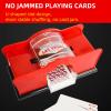 Yoidesu 2 Crank Card Shuffler, Poker Card Shuffler Manual for Blackjack Poker, Quiet, Easy to Use Manual Card Mixer, Poker Playing Card Casino Card Manual Shuffler view 4