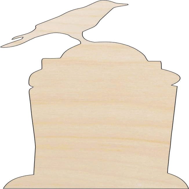 Tombstone - Laser Cut Out Unfinished Wood Craft Shape FAL104 20" / 1/4" thick