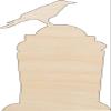 Tombstone - Laser Cut Out Unfinished Wood Craft Shape FAL104 20" / 1/4" thick view 1