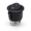 PGMTDEFXJO Rocker Switch 1/5PCS 23MM KCD1 Round Rocker Switch 2/3Pin ON-Off-ON 2/3 Position 6A/250VAC 10A/125VAC SPST LED Car Push Button Switch (Color : Black, Size : 1PCS) view 1