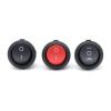 PGMTDEFXJO Rocker Switch 1/5PCS 23MM KCD1 Round Rocker Switch 2/3Pin ON-Off-ON 2/3 Position 6A/250VAC 10A/125VAC SPST LED Car Push Button Switch (Color : Black, Size : 1PCS) view 4