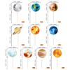 Rsstarxi 40 Pack Outer Space Cupcake Toppers Solar Eclipse Decorations Galaxy Universe Planets Cupcake Picks for Boys Girls Space Planet Themed Solar System Birthday Party Cake Decorations view 2