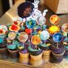 Rsstarxi 40 Pack Outer Space Cupcake Toppers Solar Eclipse Decorations Galaxy Universe Planets Cupcake Picks for Boys Girls Space Planet Themed Solar System Birthday Party Cake Decorations view 4