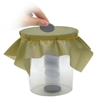 1 Pc Coin Through A Sheet of Rubber Coin into Cup Comedy Magic Tricks Close up Magic Gimmick Props for Magicans Use Safety and Repeatedly Small in Size and Light in Weight,Novelty and Gag Toys