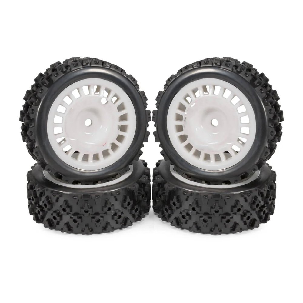 cvking Drift Tire RC Tyres Compatible with TT-01 for TT-02 XV-01 DF-03 TA06 PTG2 for HPI WR8 4Pcs 12mm Rubber Tire Plastic Wheels Rim for RC Car Upgrades Parts (Size : C)