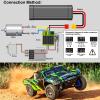 GOUPRC 60A Brushed ESC Electronic Speed Controller Waterproof for 1/10 RC Car RC Boat for use with 540/550 Motors view 4