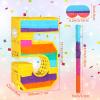 Rainbow Number 5 Pinata with a Blindfold and Bat for Boys Girls 5th Birthday Party, Kids Anniversary Celebration, Fiesta Supplies (16.1 x 10.6 x 3.2 Inches) view 2