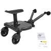 Universal Stroller Board Buggy Board, Stroller Board Attachment for Toddler with Seat, Stroller Standing Board, Suitable for Most Strollers, Hold Children up to 55lbs, 3-7 Years Old view 1