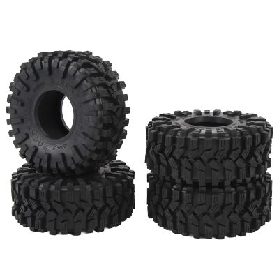 XHTLLO 4PCS 1.9in RC Crawler Car Tires Rubber Wheel Tyre Set for 1/10 Remote Control Vehicles