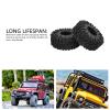 XHTLLO 4PCS 1.9in RC Crawler Car Tires Rubber Wheel Tyre Set for 1/10 Remote Control Vehicles view 3