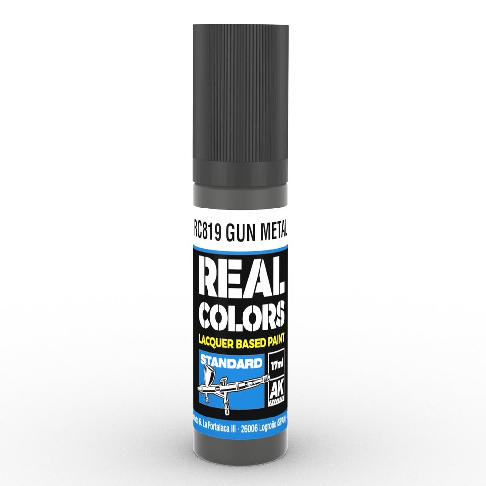 AK Interactive AK Real Colors RC819 Gun Metal (17ml) (Old RC015)