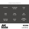 AK Interactive AK Real Colors RC819 Gun Metal (17ml) (Old RC015) view 3