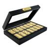 Bucher&Rossini Metal Surface Dominoes Set Double 6 for Adults and Kids - Classic 28Pieces Gold Metal Surface Domino's Game Set Idea Gift Present for Domino Players or Family Game Night view 2