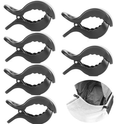 6pcs Stroller Clips Pegs to Hook Muslin and Toys Seat Cover, Blanket Clips, Car Seat Cover Clip, Plastic Universal Clip, Nursing Cover, Pram Toy Holder, Blanket Clamp. Black)