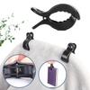 6pcs Stroller Clips Pegs to Hook Muslin and Toys Seat Cover, Blanket Clips, Car Seat Cover Clip, Plastic Universal Clip, Nursing Cover, Pram Toy Holder, Blanket Clamp.  Black) view 3