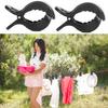 6pcs Stroller Clips Pegs to Hook Muslin and Toys Seat Cover, Blanket Clips, Car Seat Cover Clip, Plastic Universal Clip, Nursing Cover, Pram Toy Holder, Blanket Clamp.  Black) view 4