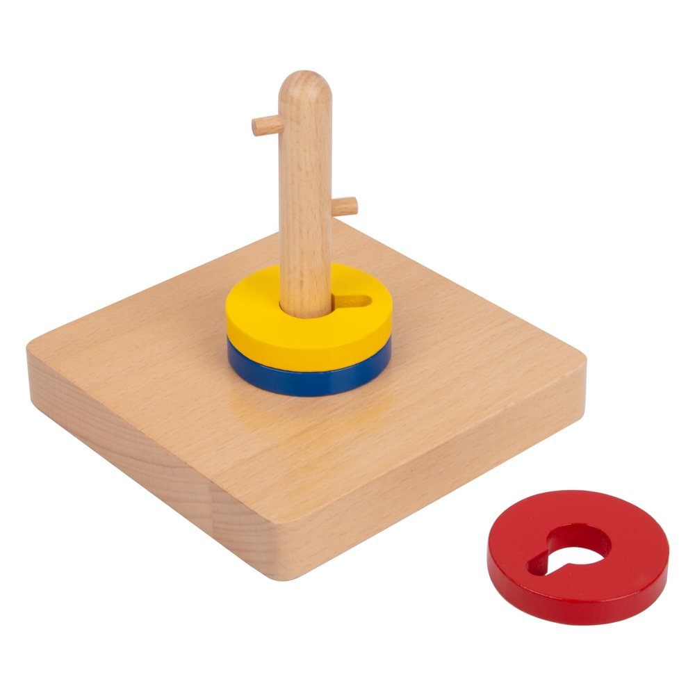 Adena Montessori Wooden Twist and Sort-Circle Preschool Equipment Early Development Baby Toy