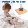 Adena Montessori Wooden Twist and Sort-Circle Preschool Equipment Early Development Baby Toy view 2