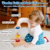Adena Montessori Wooden Twist and Sort-Circle Preschool Equipment Early Development Baby Toy view 3