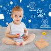 Adena Montessori Wooden Twist and Sort-Circle Preschool Equipment Early Development Baby Toy view 4