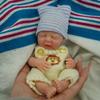 7" Girl Micro Preemie Full Body Silicone Baby Doll Susie Lifelike Mini Reborn Doll view 1