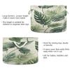 UMIRIKO Green Palm Leaf Toy Storage Bin for Kids Dog Toy Storage Basket Round Canvas Organizer Basket Toy Hamper Laundry Hamper A0400204 view 3