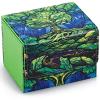 UAONO Card Deck Box for MTG, Trading Cards Storage Box Holds 120+ Sleeved Commander Deck, PU Leather Card Box Suits TCG Magic with 2 Dividers (Green,Tree) view 1