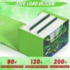 UAONO Card Deck Box for MTG, Trading Cards Storage Box Holds 120+ Sleeved Commander Deck, PU Leather Card Box Suits TCG Magic with 2 Dividers (Green,Tree) view 3