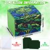 UAONO Card Deck Box for MTG, Trading Cards Storage Box Holds 120+ Sleeved Commander Deck, PU Leather Card Box Suits TCG Magic with 2 Dividers (Green,Tree) view 4