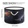 UMIRIKO Dinosaur Dino Tyrannosaurus Rex Space Toy Storage Bin for Kids Dog Toy Storage Basket Round Canvas Organizer Basket Toy Hamper Laundry Hamper S0401294 view 2